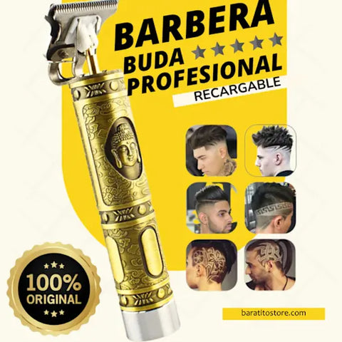 Maquina Barbera Buda Trimmer Profesional Recargable + PROMO 🎁+ ENVIO GRATIS